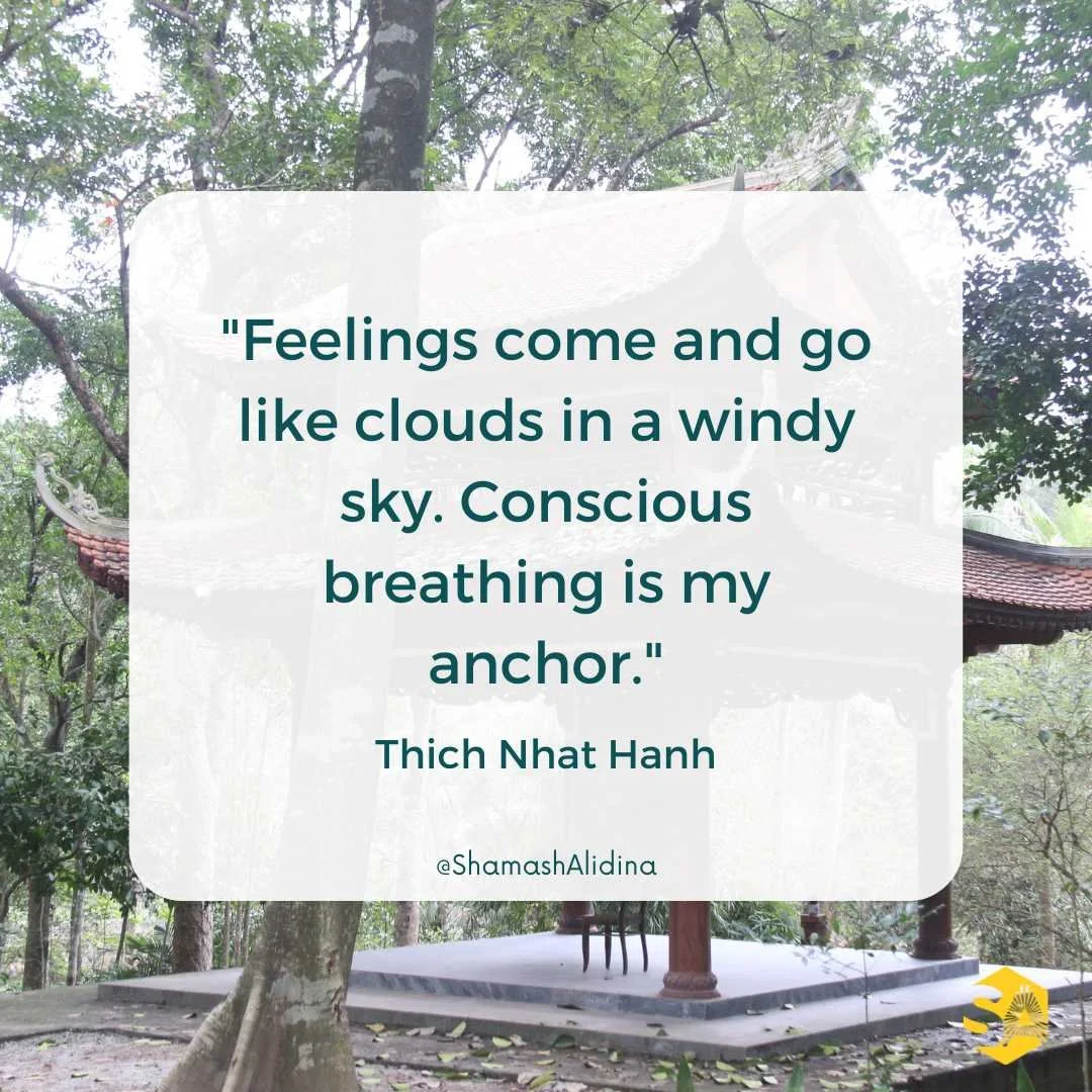 mindfulness quote by thich nhat hanh