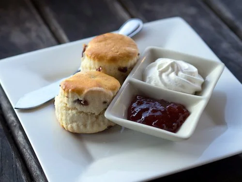 The scones I almost choked on with harry and ricky in m and s cafe