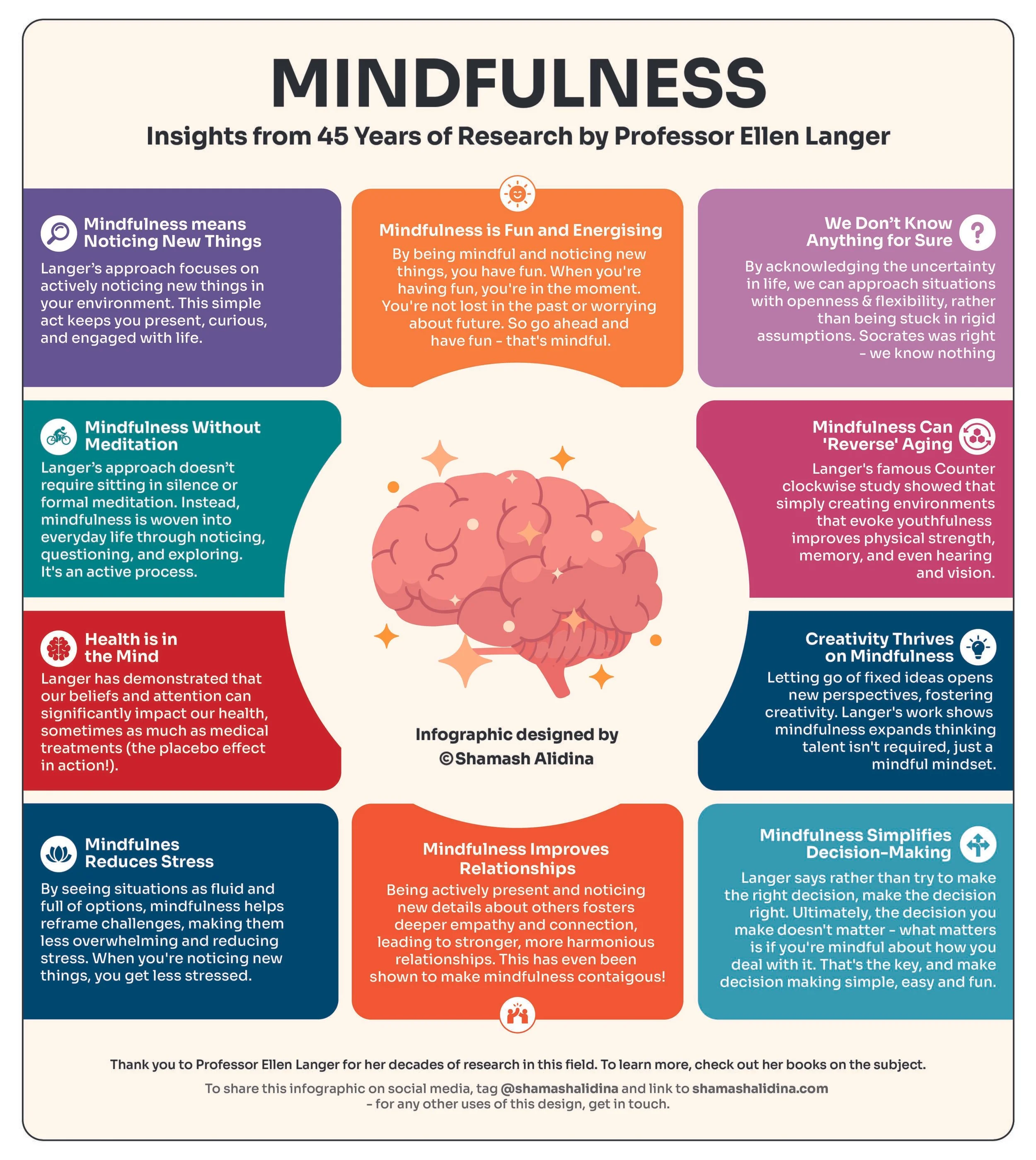 Ellen Langer Infographic by Shamash Alidina
