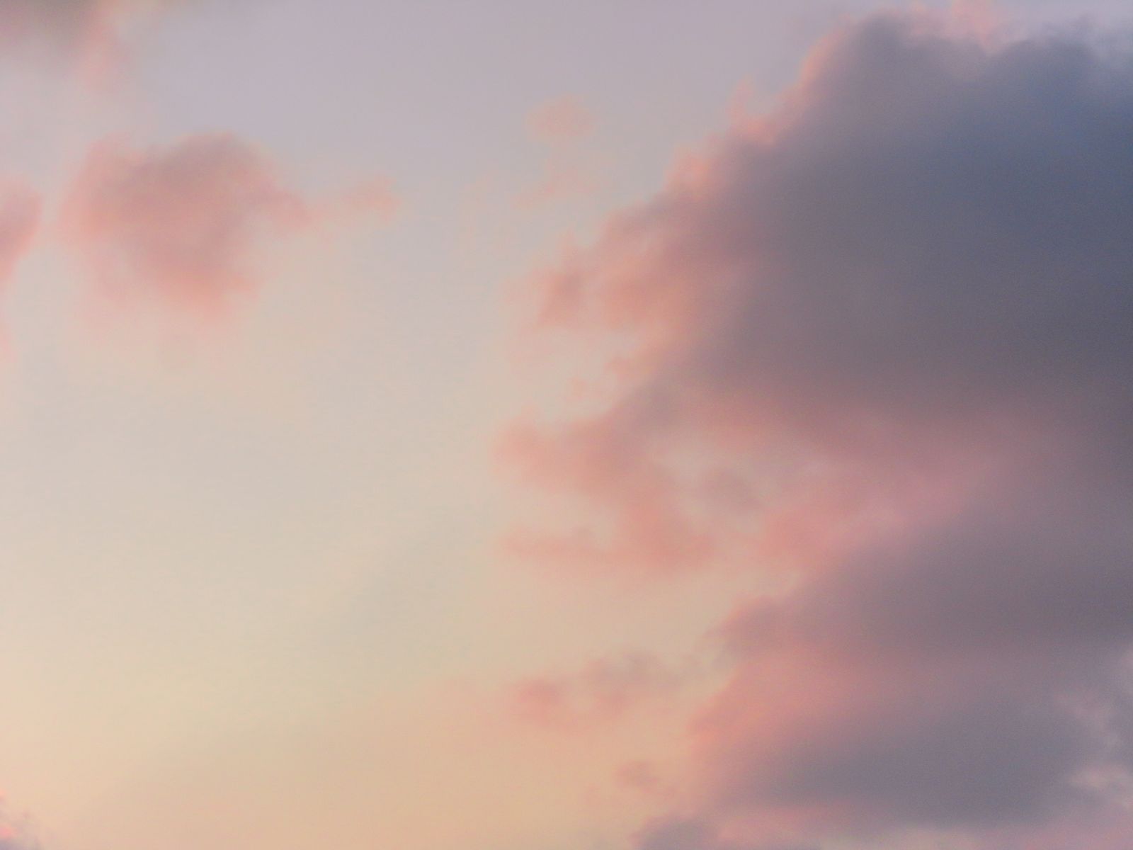 A soft pastel sky at dusk